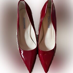 🍷SHEIN- maroon/burgundy stiletto pumps🍷